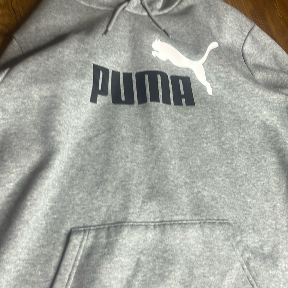 Brand new untouched grey puma hoodie mens XL